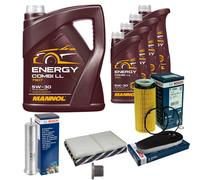 Bosch Controllo Set 9L mannol Energy Combi Ll 5W-30 per BMW Serie 5er 525d