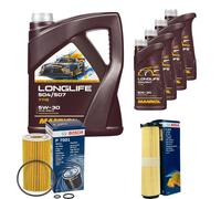 BOSCH Controllo Set 9L MANNOL LONGLIFE 504/507 5W-30 Per Mercedes-Benz