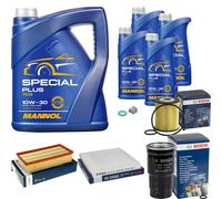 Bosch Controllo Set 9L mannol Special Plus 10W-30 per Legno Toyota Corolla Verso