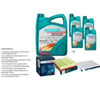 BOSCH Controllo set 9L9L ADDINOLO SUPER LUCE 5W-40 per Opel Omega B Caravan
