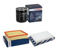 BOSCH Controllo Set Filtro Olio, Aria Filtro Abitacolo per Audi A6 2.4