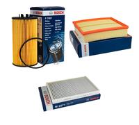 BOSCH Controllo Set Filtro Olio Filtro Aria Abitacolo per Audi Allroad