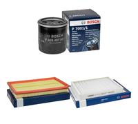 BOSCH Controllo Set Filtro Olio Filtro Aria Abitacolo per: Nissan Primera