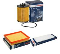 BOSCH Controllo Set Filtro Olio Filtro Aria Abitacolo per Opel Corsa B