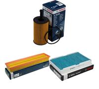 BOSCH Controllo set Filtro olio Filtro Aria Abitacolo per Peugeot 307 1.6