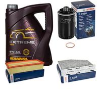 Bosch Controllo Set mannol 5L 5W-40 Estremo per Audi A3 8P1 8PA 8UB 8UG Di VW