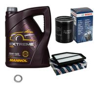 Bosch Controllo Set mannol 5L 5W-40 Estremo per Honda Cr-V IV Detergente RM _