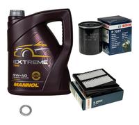 Bosch Controllo Set mannol 5L 5W-40 Estremo per Honda Jazz II GD _ GE3 GE2
