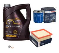 Bosch Controllo Set mannol 5L 5W-40 Estremo per Peugeot 206 Hatchback 2A / (C