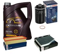 BOSCH Controllo Set MANNOL 5L 5W-40 Extreme Per Audi A3 8P1 8PA 8UB 8UG VW