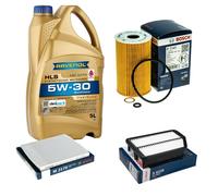 BOSCH Controllo Set Olio 5L RAVENOL HLS 5W-30 per Hyundai i40 CW 1.7 CRDi