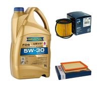 BOSCH Controllo Set RAVENOL FDS 5W-30 per Lexus CT 200h 5 L