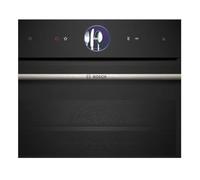 Bosch CSG7361B1 Serie 8 EEK: A+ Einbau-Kompaktdampfbackofen, 60 cm Breit, 47 Liter, Home Connect, 4D Heißluft, Schwarz