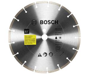 BOSCH DB1241S Lama diamantata standard segmentata da 30,5 cm con albero da 2,5 cm per applicazioni universali di taglio grezzo a bagnato/secco in finitrici, mattoni morbidi, calcestruzzo/blocco