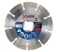 BOSCH DBX541P Lama diamantata X-LOCK Premium con cerchio segmentato da 5 pollici compatibile con pergolato da 7/8 pollici per applicazione in calcestruzzo, mattoni, blocchi