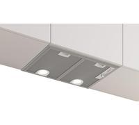 Bosch DHL555BM Serie 4 - Blocco per ventola 53 cm, illuminazione a LED, scarico e ricircolo, silenzioso, filtro antigrasso metallico lavabile in lavastoviglie, montaggio a parete e a isola, argento