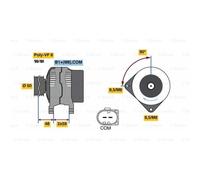 BOSCH Dinamo Alternatore 140A 14V per Audi Q5 8R A5 Sportback 8TA