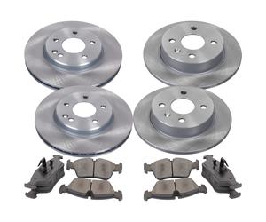 BOSCH Dischi Freno Ventilato Pieno Frontale + Posteriore + per Suzuki SX4 Gy