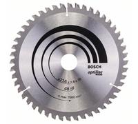 Accessori Bosch Professional Lama per sega circolare Optiline Wood 216 x 30 x 2,8 mm, 48