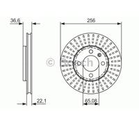 BOSCH disco freno 0986479776 ventilato diametro 255,9 spessore 22 mm 4 fori
