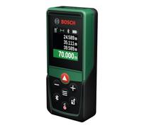 Bosch Distanziometro laser PLM70-23C (portata misurazioni 70 m, connettività Bluetooth, calcolo superficie/volume, display a colori alta qualità, compatibilità con app Bosch MeasureOn)