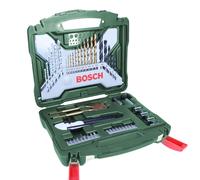Bosch Set da 50 Pezzi di punte e bit avvitamento in titanio X-Line (per legno, pietra e metallo, accessori trapano)
