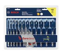 BOSCH DSB5012 - Set di punte a forcella Daredevil, 1/4", 12 pezzi assortiti Attacco esagonale ideale per applicazioni di foratura rapida nel legno.