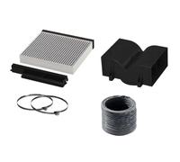 Bosch DWZ1DX1I4 Kit di ricircolo per cappa, 6 pezzi, Nero/Grigio