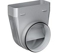 Bosch DZZ1WW1X1 - Accessorio per Cappa aspirante, 90° Canale Piatto, Rotondo, Made in Germany