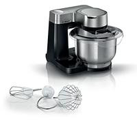 Bosch électroménager MUMS2VM00 - Robot da cucina serie 2, 900 W, 7 velocità + Turbo, set da pasticceria, ciotola da 3,8 l, in acciaio inox, colore: Nero