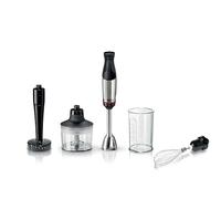 Bosch ErgoMaster Serie 6 MSM6M633, frullatore a immersione, utilizzabile con una sola mano, 4 lame in acciaio inox, frizione in ceramica antiusura, motore raffreddato ad aria, tritatutto, frusta, 1000