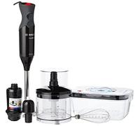 Bosch ErgoMixx MS6CB61V5G - Frullatore a immersione con attacco a vuoto, 1000 W, colore: Nero e Argento