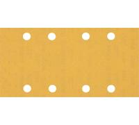 Bosch Professional 50x Carte abrasive Expert C470 con 8 fori (per Legno duro, Vernice su legno, 93x186 mm, Grana 180, accessorio Levigatrice orbitale)