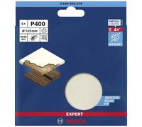 Bosch Professional 5x Abrasivi a Rete Expert M480 per Legno Duro, Vernice su Legno, Ø 125 mm, Grana 400, Accessorio Levigatrice Rotoorbitale