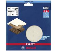 Bosch Professional 5x Abrasivi a Rete Expert M480 per Legno Duro, Vernice su Legno, Ø 150 mm, Grana 150, Accessorio Levigatrice Rotoorbitale
