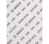 Bosch EXPERT W480 Web - 2 fogli abrasivi a mano 1/4 (per legno duro, colore su legno, Ø 115 x 140 mm, grana 240, accessori professionali per levigatura a mano)