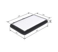 BOSCH F 026 400 001 Filtro aria per SUZUKI
