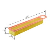 BOSCH F 026 400 050 Filtro aria per CITROËN,DS,MINI,PEUGEOT