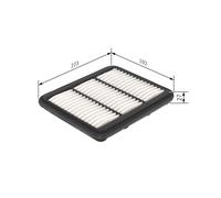 BOSCH F 026 400 167 Filtro aria per CHEVROLET,DAEWOO
