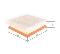 BOSCH F 026 400 235 Filtro aria per OPEL,VAUXHALL