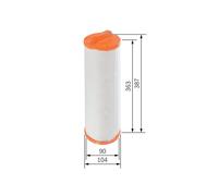 BOSCH F 026 400 340 Filtro aria secondaria per DEUTZ-FAHR