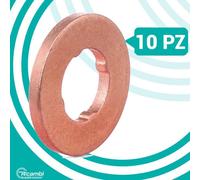 BOSCH F00VC17503 KIT 10 RONDELLE DI TENUTA INIETTORI COMMON RAIL 1,5 MM IN RAME