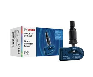 Bosch F026C00468, QF0468, Sensore TPMS programmabile Quick Fit, Sensore di Controllo della Pressione dei Pneumatici con valvola in Metallo Color Nero, 433.92 MHz