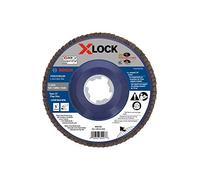 BOSCH FDX2750120 1 Pezzo X-Lock Flap Disc 120 Grit Compatibile con Arbor Tipo 27 da 7/8" per applicazioni nella miscelazione e macinazione di metalli