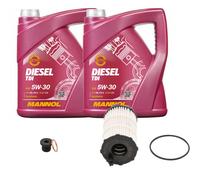 Bosch Filtro 10 L mannol Diesel Tdi 5W-30 per Audi A5 S5 Quattro RS5 A4 Avant
