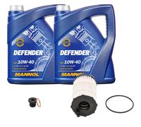 Bosch Filtro 10L mannol Defender 10W-40 per Audi VW A5 S5 Quattro A6 Avant S6
