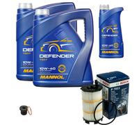 Bosch Filtro 11L mannol Defender 10W-40 per Audi VW A5 S5 Quattro A6 Avant S6