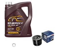 Bosch Filtro 5 L mannol Energia Ultra JP 5W-20 per Hyundai IX20 1.4 1.6 Matrice