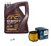 Bosch Filtro 5 L mannol Energia Ultra JP 5W-20 per Toyota Auris 1.8 Hybrid 1.6