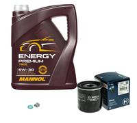 Bosch Filtro 5 L mannol Energy Premium 5W-30 per Toyota Yaris 1.5 Hybrid 1.3